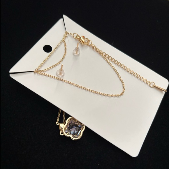 Stainless steel earrings and Necklace set - Picture 2 of 4